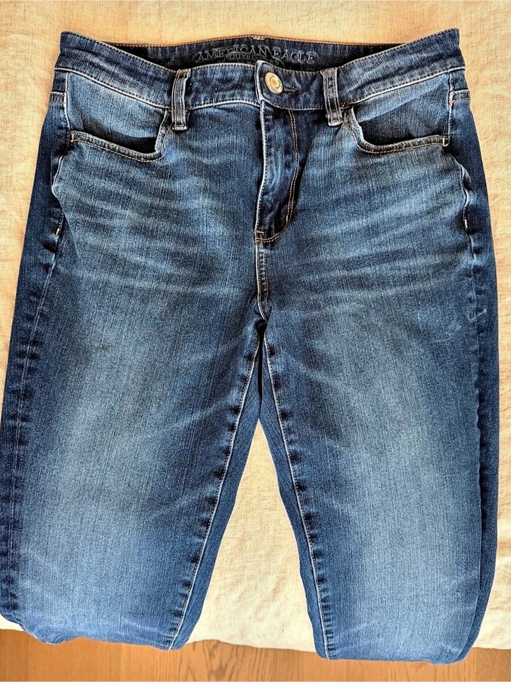 American Eagle The Dream Jean Hi-Rise Jeggings Blue Size 8 Long